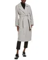 Darling Haze Trench Coat In Gray