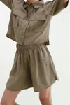 Darling Playful Short In Olive In Green