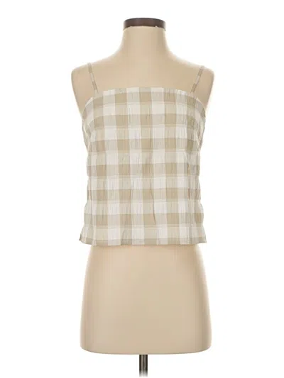 Pre-owned Darling Sleeveless Blouse In Brown