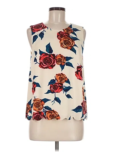 Pre-owned Darling Sleeveless Blouse In Ivory