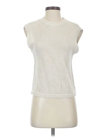 Pre-owned Darling Sleeveless Top Ivory High Neck Tops In White