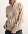 DARLING TRUSTY CABLE KNIT SWEATER IN DESERT SAND