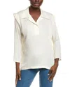Darling Zippy Blouse In White