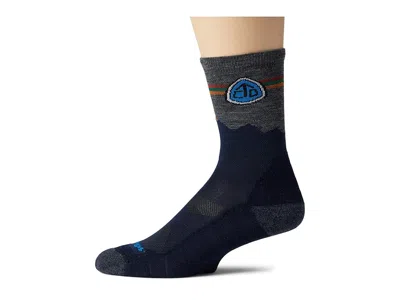 Darn Tough Vermont Cdt Micro Crew Lightweight With Cushion Men's Crew Cut Socks Shoes Eclipse: Xl (us 12.5-14.5) In Black