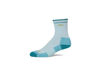 Darn Tough Vermont Coolmax Micro Crew Cushion Socks Women's Crew Cut Socks Shoes Glacier: Sm (us 4.5-7) In Blue