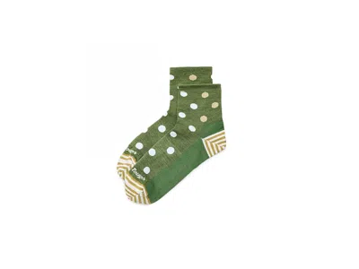 Darn Tough Vermont Dottie Shorty Lightweight Women's No Show Socks Shoes Willow: Md (us 7.5-9.5) In Green