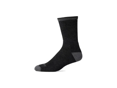 Darn Tough Vermont Fred Tuttle Micro Crew Cushion Men's Crew Cut Socks Shoes Gravel: Xl (us 12.5-14.5) In Black