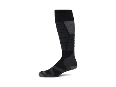 Darn Tough Vermont Function X Otc Midweight W/ Cushion Padded Shin Men's Crew Cut Socks Shoes Black: Lg (us 10-12)