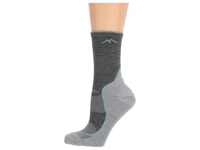 Darn Tough Vermont Light Hiker Micro Crew Light Cushion Women's No Show Socks Shoes Slate: Sm (us 4.5-7) In Black
