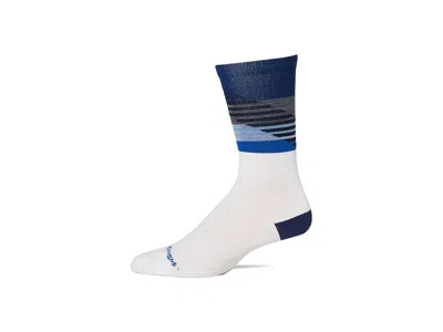 Darn Tough Vermont Lillehammer Nordic Boot Lightweight Men's Crew Cut Socks Shoes White: Md (us 8-9.5) In Multi