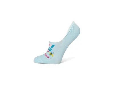 Darn Tough Vermont No Show Hidden Lightweight Women's Crew Cut Socks Shoes Glacier: Lg (us 10-11.5) In Blue