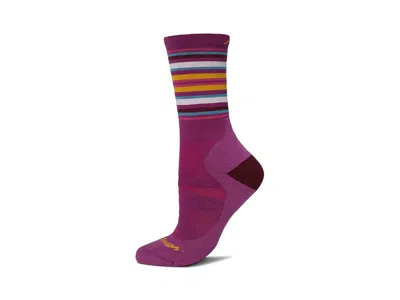Darn Tough Vermont Oslo Nordic Boot Lightweight With Cushion Women's Crew Cut Socks Shoes Clover: Lg (us 10-11.5) In Purple