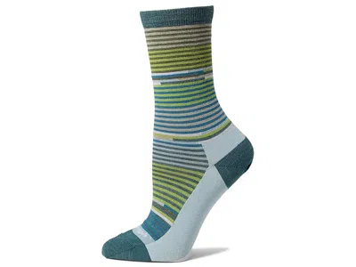 Darn Tough Vermont Pixie Crew Light Women's Crew Cut Socks Shoes Teal: Sm (us 4.5-7) In Blue