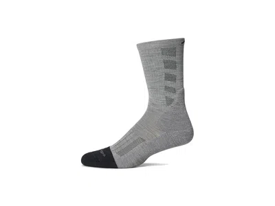 Darn Tough Vermont Stanley K Boot Lightweight With Cushion Men's Crew Cut Socks Shoes Ash: Xl (us 12.5-14.5) In Gray