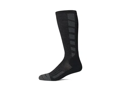 Darn Tough Vermont Stanley K Otc Lightweight With Cushion Men's Crew Cut Socks Shoes Gravel: Sm (us 5.5-7.5) In Black