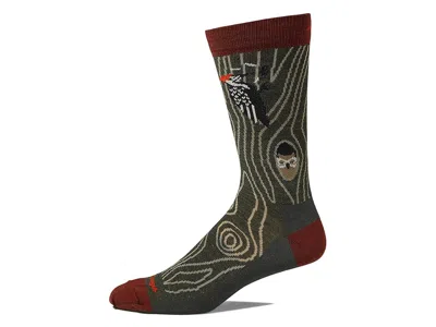 Darn Tough Vermont Woody Crew Lightweight Men's Crew Cut Socks Shoes Forest: Md (us 8-9.5) In Brown