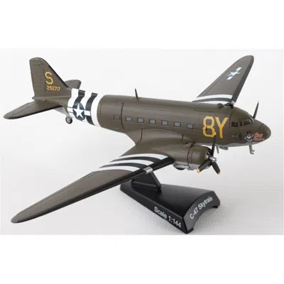 Daron Postage Stamp Collection C-47 Skytrain Usaaf Stoy Hora Airplane In Green