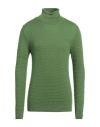 Darwin Man Turtleneck Military Green Size 46 Merino Wool, Acrylic