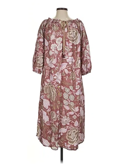 Pre-owned D'ascoli Casual Dress In Burgundy