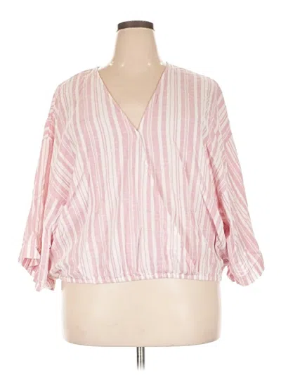 Pre-owned Dash 3/4 Sleeve Blouse In Pink
