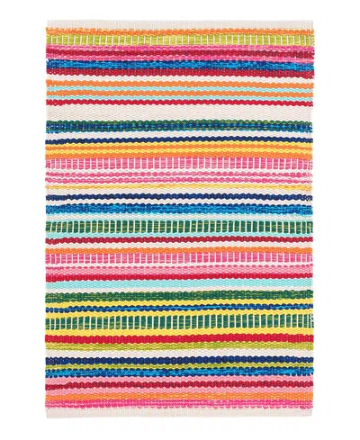 Dash & Albert By Annie Selke Dash Albert By Annie Selke Da1087 Bright Stripe Indoor/outdoor Area Rug, 9'0x12'0 In Multi