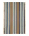 Dash & Albert By Annie Selke Dash Albert By Annie Selke Da142 Blue Heron Stripe Indoor/outdoor Area Rug, 2'6x20'0 In Blue