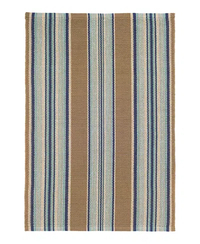 Dash & Albert By Annie Selke Dash Albert By Annie Selke Da142 Blue Heron Stripe Indoor/outdoor Area Rug, 5'0x8'0