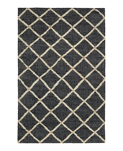 Dash & Albert By Annie Selke Dash Albert By Annie Selke Da1922 Kali Handwoven Area Rug, 2'6x8'0 In Black