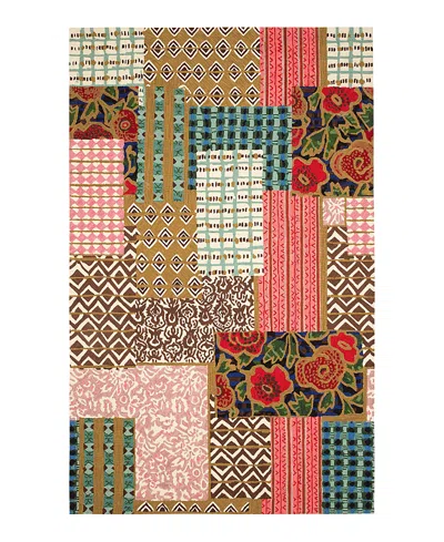Dash & Albert By Annie Selke Dash Albert By Annie Selke Da1973 Elm Patchwork Area Rug, 5'0x8'0 In Multi