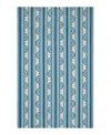 Dash & Albert By Annie Selke Dash Albert By Annie Selke Da1985 Button Area Rug, 5'0x8'0 In Blue