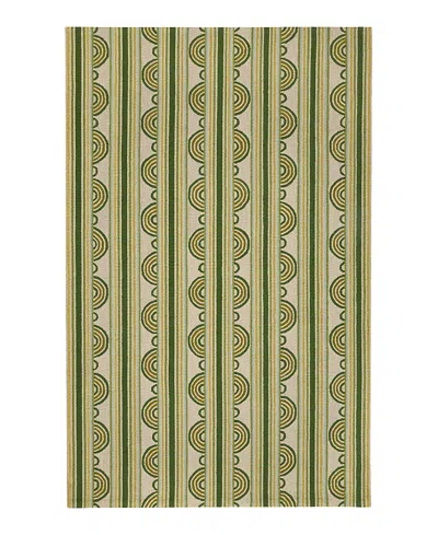 Dash & Albert By Annie Selke Dash Albert By Annie Selke Da1995 Button Area Rug, 2'0x3'0 In Green