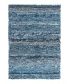 Dash & Albert By Annie Selke Dash Albert By Annie Selke Da2206 Denim Chindi Area Rug, 2'6x8'0 In Blue