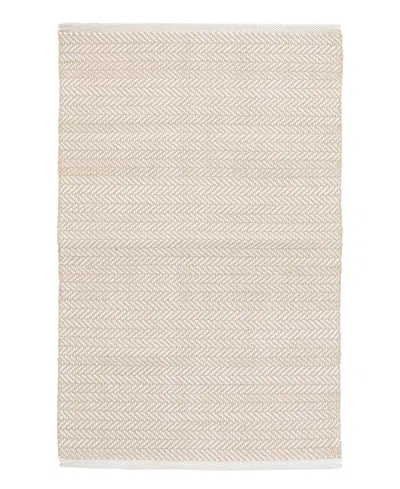 Dash & Albert By Annie Selke Dash Albert By Annie Selke Da291 Herringbone Indoor/outdoor Area Rug, 4'0x6'0 In Sand