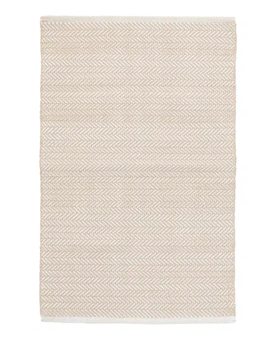 Dash & Albert By Annie Selke Dash Albert By Annie Selke Da291 Herringbone Indoor/outdoor Area Rug, 5'0x8'0 In Sand