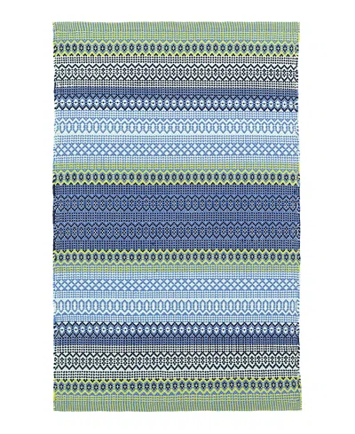 Dash & Albert By Annie Selke Dash Albert By Annie Selke Da662 Fiesta Stripe Indoor/outdoor Area Rug, 2'6x12'0 In Multi