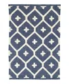 Dash & Albert By Annie Selke Dash Albert By Annie Selke Da771 Elizabeth Indoor/outdoor Area Rug, 4'0x6'0 In Blue