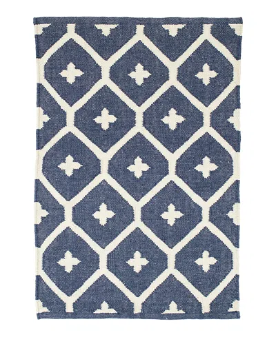 Dash & Albert By Annie Selke Dash Albert By Annie Selke Da771 Elizabeth Indoor/outdoor Area Rug, 5'0x8'0 In Blue