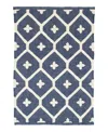Dash & Albert By Annie Selke Dash Albert By Annie Selke Da771 Elizabeth Indoor/outdoor Area Rug, 6'0x9'0 In Blue