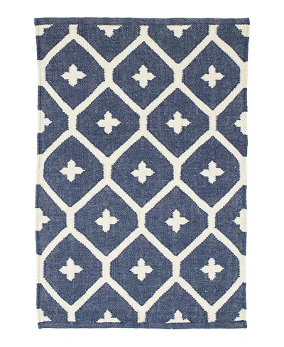 Dash & Albert By Annie Selke Dash Albert By Annie Selke Da771 Elizabeth Indoor/outdoor Area Rug, 6'0x9'0 In Blue