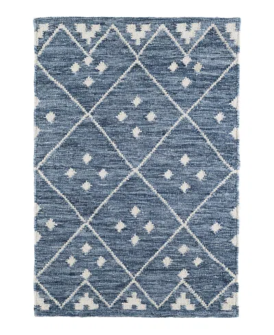 Dash & Albert By Annie Selke Dash Albert By Annie Selke Da853 Kota Wool Area Rug, 6'0x9'0 In Purple