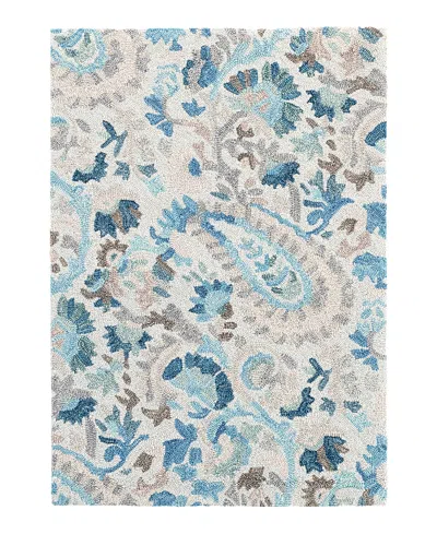 Dash & Albert By Annie Selke Dash Albert By Annie Selke Da959 Ines Area Rug, 4'0x6'0 In Blue