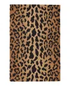 Dash & Albert By Annie Selke Dash Albert By Annie Selke Leopard Rda372 Area Rug, 5'0x8'0 In Brown
