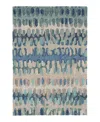 Dash & Albert By Annie Selke Dash Albert By Annie Selke Paint Chip Wool Da1599 Area Rug, 3'0x5'0 In Blue