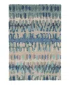 Dash & Albert By Annie Selke Dash Albert By Annie Selke Paint Chip Wool Da1599 Area Rug, 4'0x6'0 In Blue