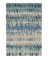 Dash & Albert By Annie Selke Dash Albert By Annie Selke Paint Chip Wool Da1599 Area Rug, 6'0x9'0 In Blue