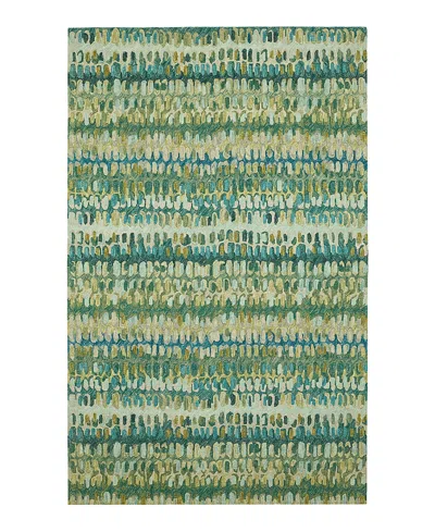 Dash & Albert By Annie Selke Dash Albert By Annie Selke Paint Chip Wool Da1831 Area Rug, 2'0x3'0 In Green