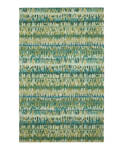 Dash & Albert By Annie Selke Dash Albert By Annie Selke Paint Chip Wool Da1831 Area Rug, 6'0x9'0 In Green