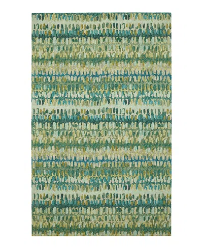 Dash & Albert By Annie Selke Dash Albert By Annie Selke Paint Chip Wool Da1831 Area Rug, 8'0x10'0 In Green