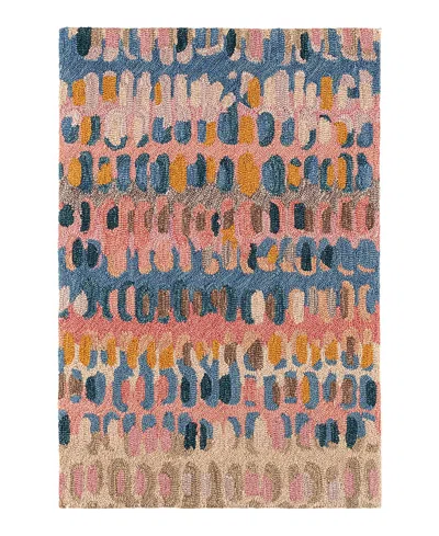 Dash & Albert By Annie Selke Dash Albert By Annie Selke Paint Chip Wool Da1832 Area Rug, 4'0x6'0 In Multi