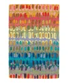 Dash & Albert By Annie Selke Dash Albert By Annie Selke Paint Chip Wool Da552 Runner, 2'6x8'0 In Multi